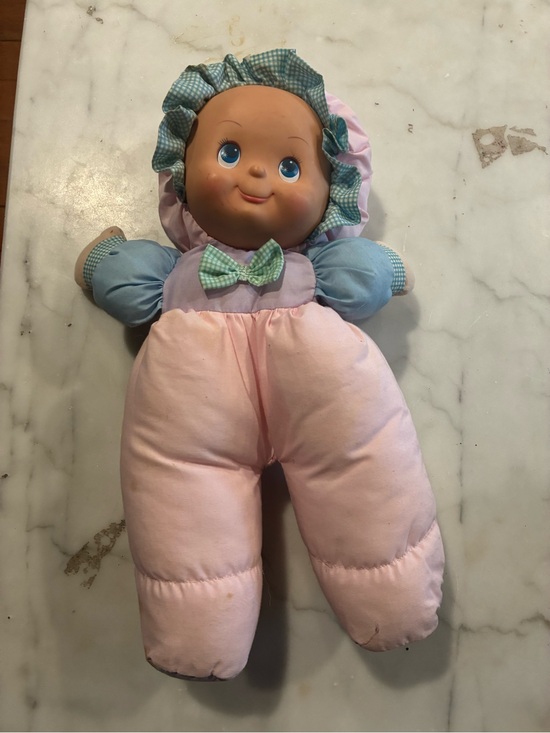 Other - Vintage Puffalump Kids 13" Plush Fisher Price Stuffed Baby Doll Pink 1990